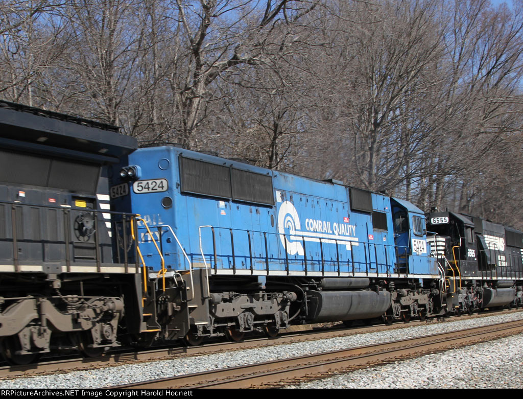 NS 5424, one of the last CR blue units left, heads south